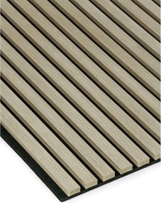 Drewniany panel akustyczny, 2400 x 600 mm, B2BP006, dąb bejcowany