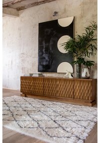 Kremowy wełniany dywan tkany ręcznie odpowiedni do prania 200x300 cm Berber Soul – Lorena Canals