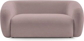 Różowa sofa z tkaniny szenilowej 160 cm Celine – Bobochic Paris