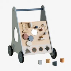 Wielofunkcyjny Chodzik Na Kółkach Z Drewna Bandile Kids Sky Blue - Sklum