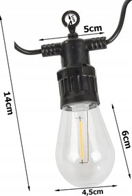 Girlanda ogrodowa LED LUCENT, 20 m