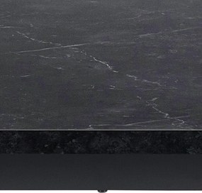 Nierozkładany stół do jadalni z blatem w optyce marmuru Amble 160x90