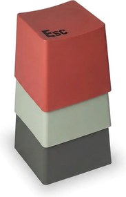 Taboret plastikowy BUTTON, zielony