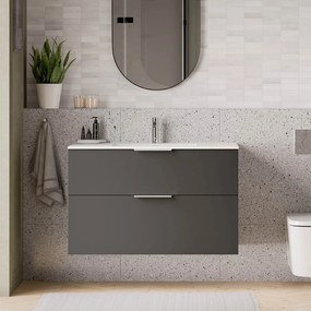 Duravit Waschbecken mit Waschtischunterschrank TIM 100 cm