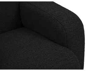 Czarna sofa z materiału bouclé 170 cm Molino – Micadoni Home