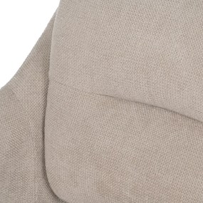 Beżowy fotel z tkaniny szenilowej Classic – Ixia