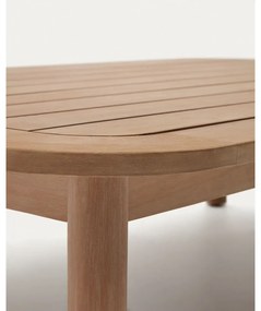 Stolik z litego drewna eukaliptusowego w naturalnym kolorze 89x140 cm Sacova – Kave Home