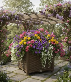 Kwadratowa donica ogrodowa B8-A66