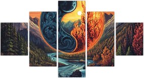 Obraz - Żywioły (125x70 cm)