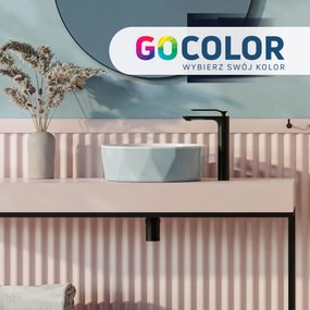 Usługa malowania umywalek nablatowych z konglomeratu GO COLOR