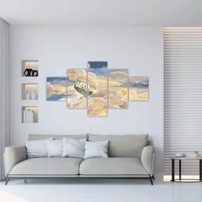 Obraz - Niebiańskie Meduzy (125x70 cm)