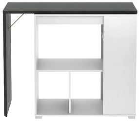 Obrotowa szafka barowa SATURNE – kolor biały i szary