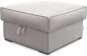 Taboret SMART COSARO XL z miejscem do przechowywania 71x71 cm, jasnobeżowy