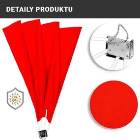 STILISTA Balkonowy parawan, 140 x 140 cm, czerwony