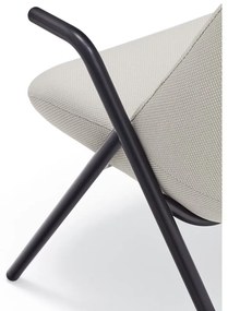 Biały fotel Teulat Dins, wys. 114 cm