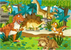 Obraz na szkle - Dinozaury (70x50 cm)