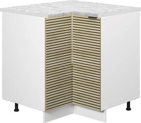 Szafka narożna panel dębowy 80.5x60x82 fame-line