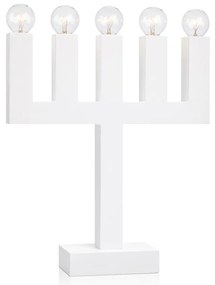 Biały świecznik Markslöjd Agne, wys. 40 cm