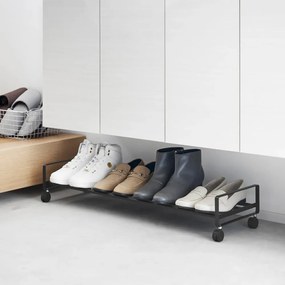 Czarny metalowy regał na buty 83,5x14,5x27,5 cm Tower – YAMAZAKI