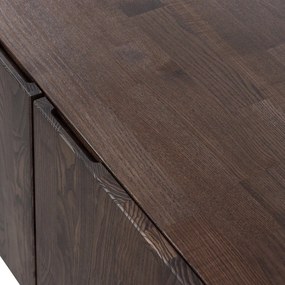 Brązowa szafka pod TV z litego drewna sosnowego 180x56x46 cm Bono – WOOOD