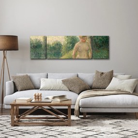 Obraz - Camille Pissarro, The Bather, reprodukcje (170x50 cm)