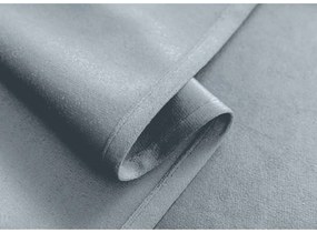 Zasłona zaciemniająca VELVET szaro-niebieska 140x250 cm (2 szt.), taśma marszczona