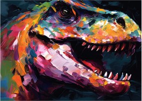 Obraz - Dinozaur, malarstwo (70x50 cm)