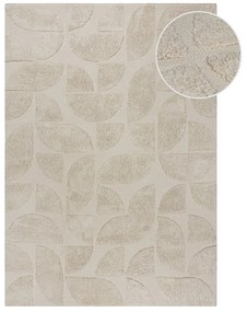 Kremowy bawełniany dywan tkany ręcznie 80x150 cm Ada Arch Geo – Flair Rugs