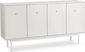 Komoda do Salonu MARLEN 155 cm Kaszmir Czterodrzwiowa Glamour