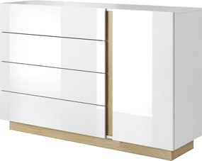 Komoda ARCETTO 138 cm do Salonu Sypialni Biały