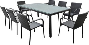 Zestaw mebli ogrodowych 8 osób Sottile
