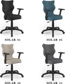 Ergonomiczne krzesło dla nauczycieli Uni rozmiar 6-7 podstawa czarna
