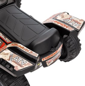 HOMCOM Quad ATV quad elektryczny quad dziecięcy akumulator 6V samochód dziecięcy LED światła przednie kolor czarny
