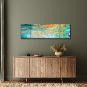 Obraz niebieskiej abstrakcji (170x50 cm)