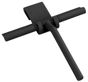Czarny wiszący samoprzylepny metalowy zestaw akcesoriów łazienkowych Classic – Wenko
