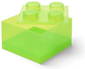 Zielony plastikowy pojemnik dziecięcy 25x25x18 cm – LEGO®
