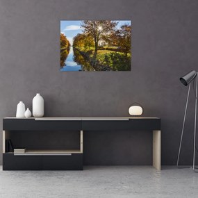 Obraz kanału wodnego (70x50 cm)