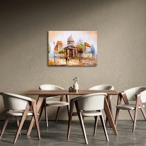 Obraz - Malowana miejska pamiątka (70x50 cm)
