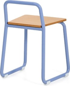 Niebieskie metalowe krzesło dziecięce Tinn – Kave Home