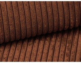 Sztruksowa rozkładana sofa w kolorze terakoty 195 cm Nona – Makamii