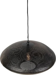 Orientalna lampa wisząca czarna ze złotem 60 cm - Radiance