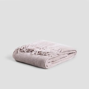 Koc szenilowy CHENILLE taupe 130x170 cm HOMLA