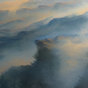 Obraz - Malowany górski krajobraz (125x70 cm)