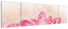 Obraz kwiatu lotosu (170x50 cm)