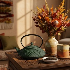 Czajnik żeliwny z zaparzaczem MIKA, 1250 ml