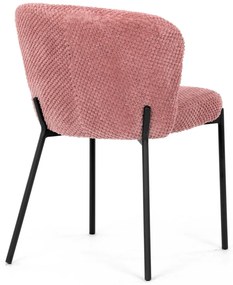 Zestaw krzeseł do jadalni Bouclé CT-W1077 PINK2, 4szt.