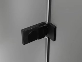 Mexen Lunar-F drzwi prysznicowe składane prawe 95 cm, transparent, czarne - 836-095-000-70-00-P