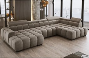 Narożnik BULL XL Prawostronny z elektryczną funkcją regulacji w tkaninie EDEN 04 WERSAL