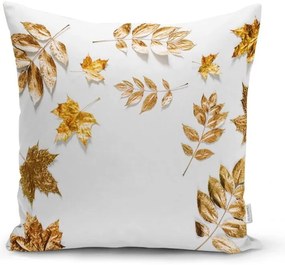 Poszewka na poduszkę Minimalist Cushion Covers Golden Leaves, 42x42 cm