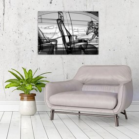 Obraz - Model samochodu 3D (70x50 cm)